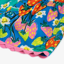 Stella McCartney Kids-Girls Berry Delight Blue Shorts | Childrensalon Outlet