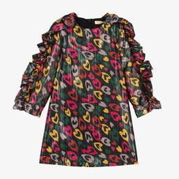 Stella McCartney Kids-Girls Black Abstract Heart Dress | Childrensalon Outlet