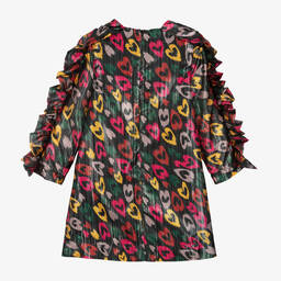 Stella McCartney Kids-Girls Black Abstract Heart Dress | Childrensalon Outlet