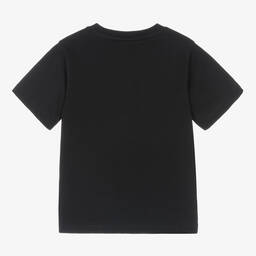 Stella McCartney Kids-Girls Black Cotton Jersey T-Shirt | Childrensalon Outlet