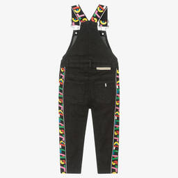 Stella McCartney Kids-Черный джинсовый полукомбинезон | Childrensalon Outlet