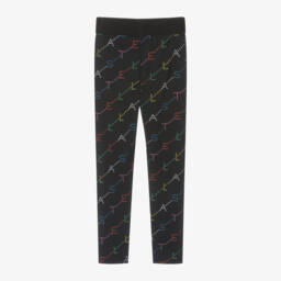 Stella McCartney Kids-Girls Black Designer Leggings | Childrensalon Outlet