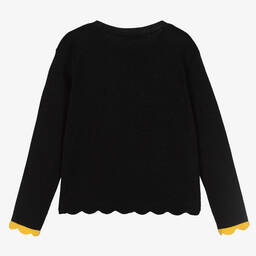 Stella McCartney Kids-Girls Black Glitter Rainbow Cardigan | Childrensalon Outlet