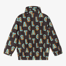 Stella McCartney Kids-Girls Black Rainbow Print Raincoat | Childrensalon Outlet