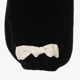 Stella McCartney Kids-Черный бархатный топ и штанишки для девочек | Childrensalon Outlet