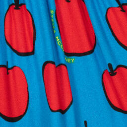 Stella McCartney Kids-تنورة فيسكوز صديق للبيئة لون أزرق وأحمر | Childrensalon Outlet
