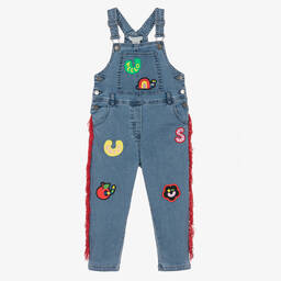 Stella McCartney Kids-Girls Blue Denim Dungarees | Childrensalon Outlet