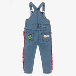Stella McCartney Kids-Girls Blue Denim Dungarees | Childrensalon Outlet