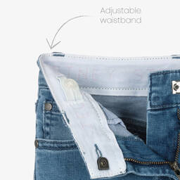 Stella McCartney Kids-Girls Blue Denim Patches Jeans | Childrensalon Outlet