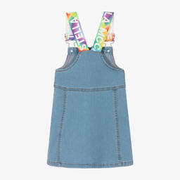 Stella McCartney Kids-Girls Blue Denim Pinafore Dress | Childrensalon Outlet
