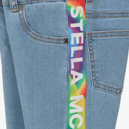 Stella McCartney Kids-Girls Blue Denim Slim-Fit Jeans | Childrensalon Outlet