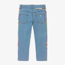 Stella McCartney Kids-Girls Blue Denim Slim-Fit Jeans | Childrensalon Outlet