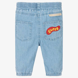 Stella McCartney Kids-Синие брюки из денима для девочек | Childrensalon Outlet