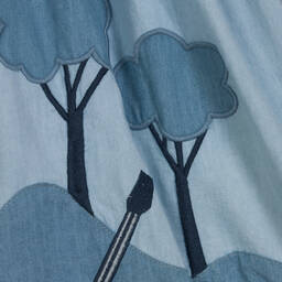 Stella McCartney Kids-Girls Blue Organic Denim Dress | Childrensalon Outlet