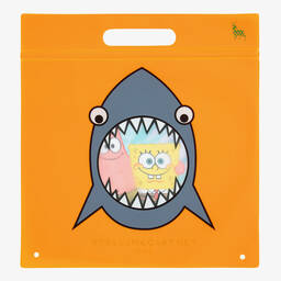 Stella McCartney Kids-Girls Blue SpongeBob Swimsuit (UPF50+) | Childrensalon Outlet