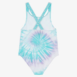 Stella McCartney Kids-Girls Blue SpongeBob Swimsuit (UPF50+) | Childrensalon Outlet