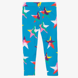 Stella McCartney Kids-Голубые легинсы со звездами | Childrensalon Outlet