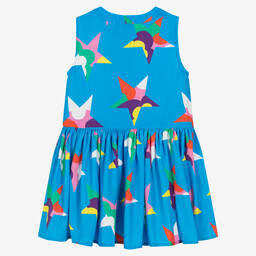 Stella McCartney Kids-Girls Blue Star Print Dress | Childrensalon Outlet