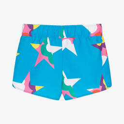 Stella McCartney Kids-Girls Blue Stars Print Swim Shorts | Childrensalon Outlet