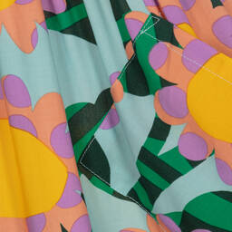 Stella McCartney Kids-Girls Blue Viscose Sunflower Dress | Childrensalon Outlet