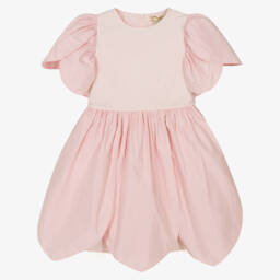 Stella McCartney Kids-Girls Blush Floral Layered Dress | Childrensalon Outlet