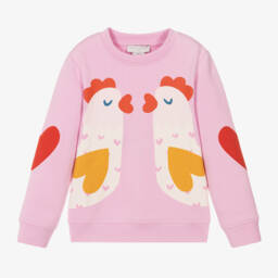 Stella McCartney Kids-Girls Blush Jersey Pullover | Childrensalon Outlet