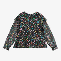 Stella McCartney Kids-Girls Chiffon Blouse with Stars | Childrensalon Outlet
