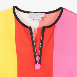 Stella McCartney Kids-Girls Colourblock Logo Dress | Childrensalon Outlet