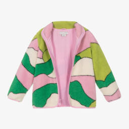 Stella McCartney Kids-Girls Colourful Fleece Zip Jacket | Childrensalon Outlet