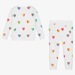 Stella McCartney Kids-Спортивный костюм с разноцветными сердечками | Childrensalon Outlet