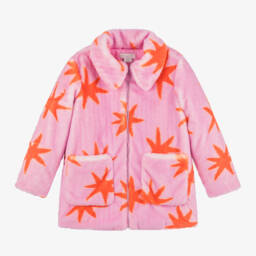 Stella McCartney Kids-Girls Cosmic Star Faux Fur Jacket | Childrensalon Outlet