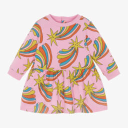Stella McCartney Kids-Girls Cosmic Star Pink Dress | Childrensalon Outlet