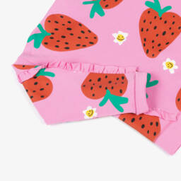 Stella McCartney Kids-Костюм из хлопка цвета ягодный для девочек | Childrensalon Outlet