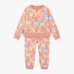Stella McCartney Kids-Girls Cotton Horse Print Set | Childrensalon Outlet