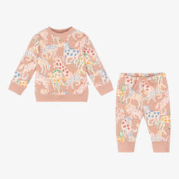 Stella McCartney Kids-Girls Cotton Horse Print Set | Childrensalon Outlet