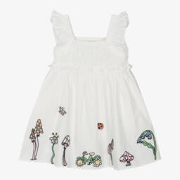 Stella McCartney Kids-Girls Cotton Ivory Fairy Dress | Childrensalon Outlet