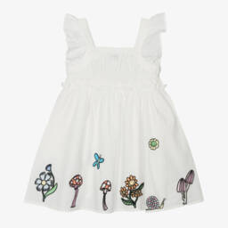 Stella McCartney Kids-Girls Cotton Ivory Fairy Dress | Childrensalon Outlet