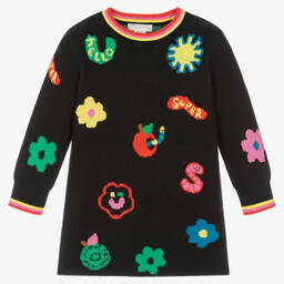 Stella McCartney Kids-Girls Cotton Knitted Dress | Childrensalon Outlet