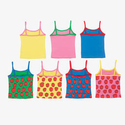 Stella McCartney Kids-Girls Cotton Vests (7 Pack) | Childrensalon Outlet
