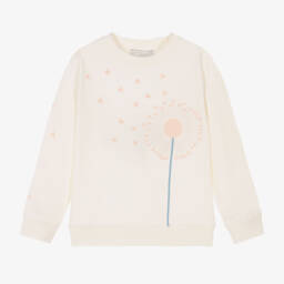 Stella McCartney Kids-Girls Cream Floral Cotton Jumper | Childrensalon Outlet