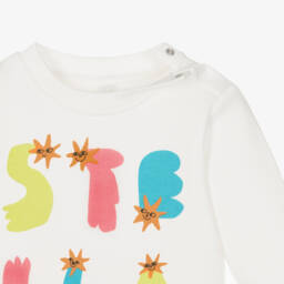Stella McCartney Kids-Girls Cream Organic Cotton Jumper | Childrensalon Outlet