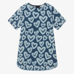 Stella McCartney Kids-فستان جينز للبنات بلمسات قلبية | Childrensalon Outlet
