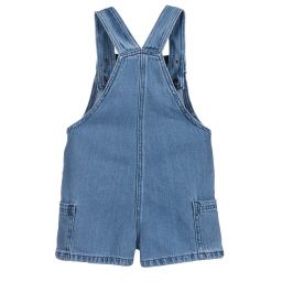 Stella McCartney Kids-Girls Denim Dungaree Shorts | Childrensalon Outlet