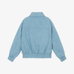 Stella McCartney Kids-Джинсовая куртка с блестящими камнями для девочек | Childrensalon Outlet