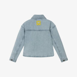 Stella McCartney Kids-Girls Denim Jacket with SpongeBob Charm | Childrensalon Outlet