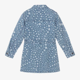 Stella McCartney Kids-Girls Denim Starry Zip Dress | Childrensalon Outlet