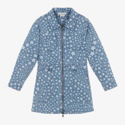 Stella McCartney Kids-Girls Denim Starry Zip Dress | Childrensalon Outlet