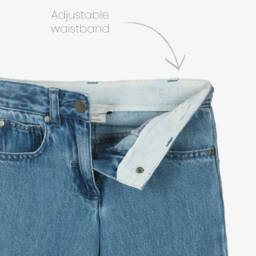 Stella McCartney Kids-Girls Denim Trousers in Classic Blue | Childrensalon Outlet