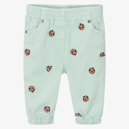 Stella McCartney Kids-بنطلون جينز زمردي للبنات | Childrensalon Outlet