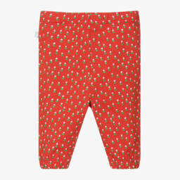 Stella McCartney Kids-Girls Floral Cotton Red Joggers | Childrensalon Outlet